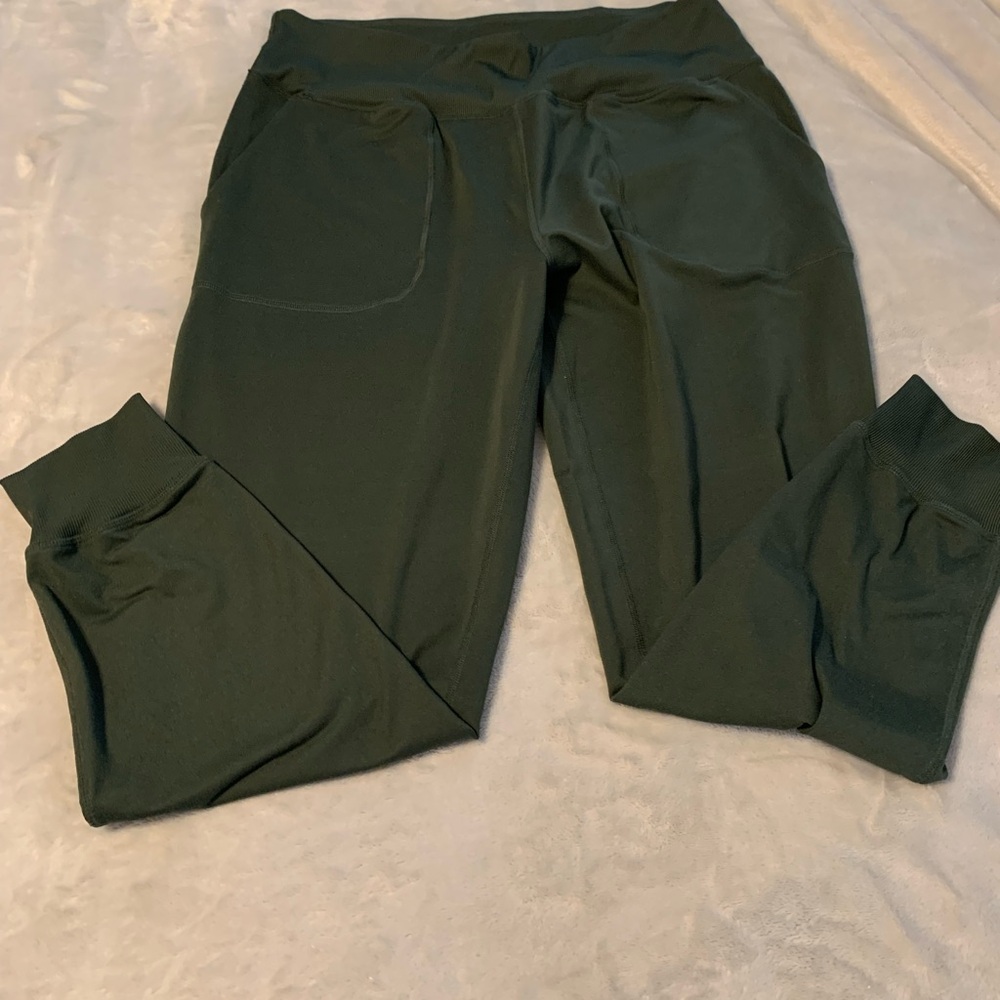 Dark Green Leggings sage collective large nwot